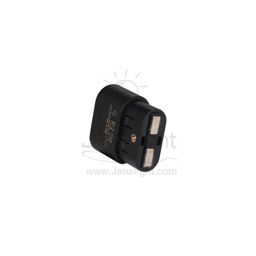 كشاف تراك لايت ماجنتك اسود مستطيل 2 عدسة 3 وات جنى لايت JN-738 ابيض V-DC48 4.5سم magnetic track circular 3 watt white warm