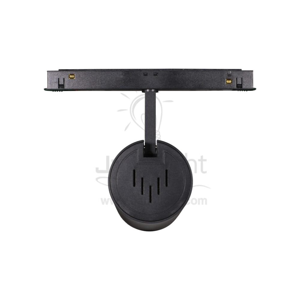 كشاف تراك لايت ماجنتك اسود اسطواني 25 وات جنى لايت JN-737 وورم V-DC48 عدسة magnetic track spotlight cylindrical 25 watt black warm