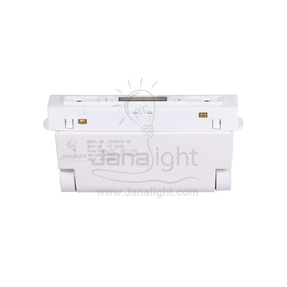كشاف تراك لايت ماجنتك ابيض مستطيل 6عدسة 6 وات 12سم وورم FN 705 جنى لايت LED magnetic track light linear 6 watt white warm