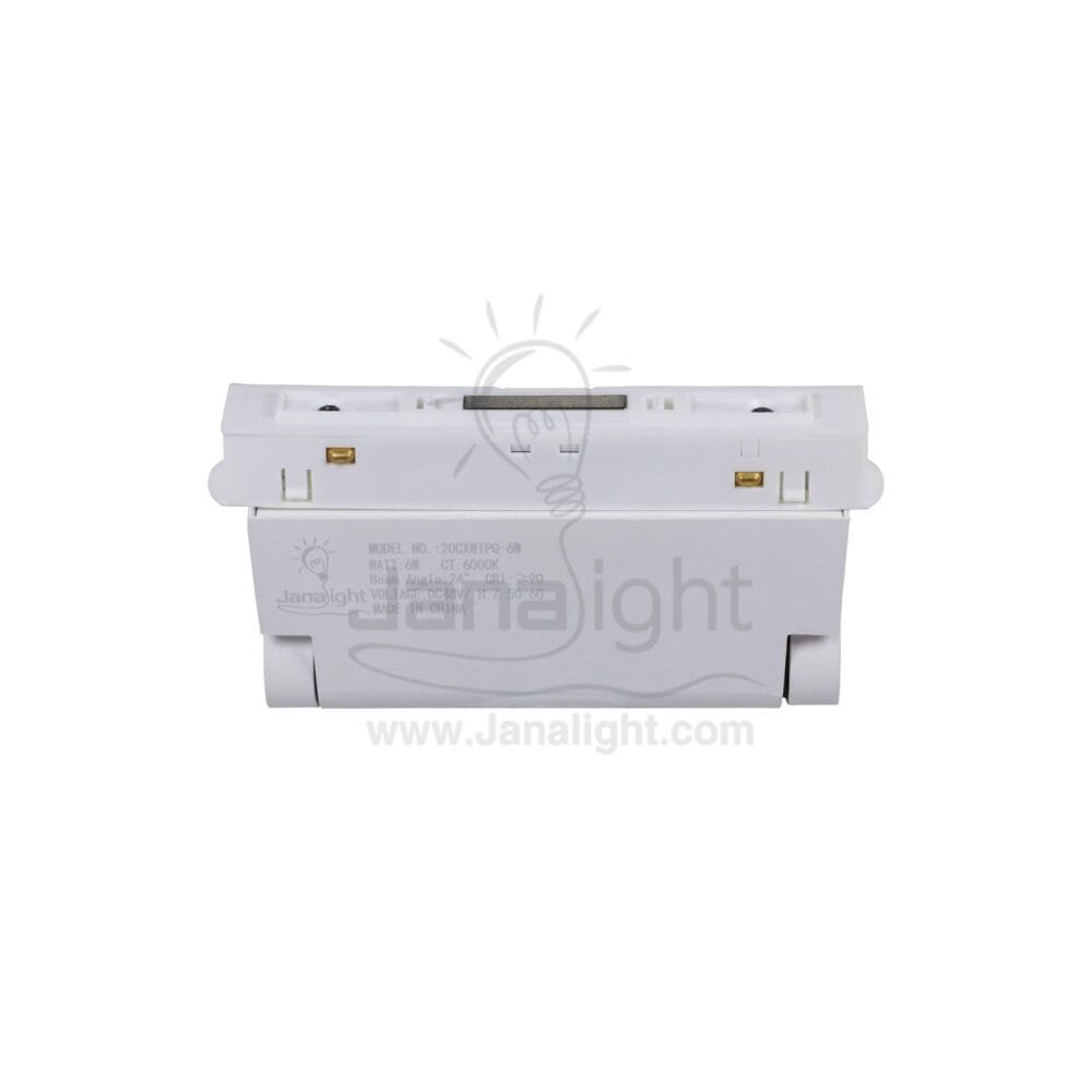كشاف تراك لايت ماجنتك ابيض مستطيل متحرك مسنفر 6 وات 11.5سم V DC48 ابيض JN 741 جنى لايت LED magnetic track moving 6 watt white white