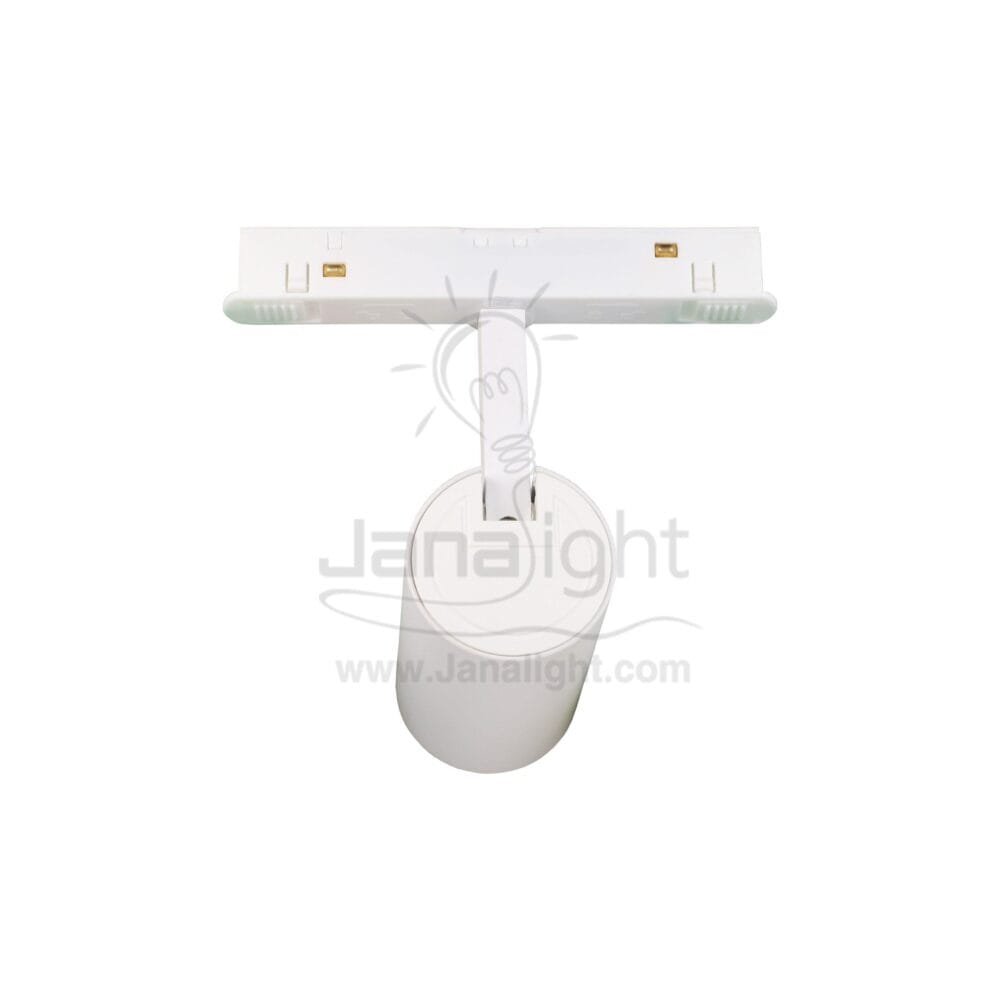 كشاف تراك لايت ماجنتك ابيض اسطواني 12وات عدسة V DC48 وورم JN 735 جنى لايت magnetic track spotlight cylindrical 12 watt white warm