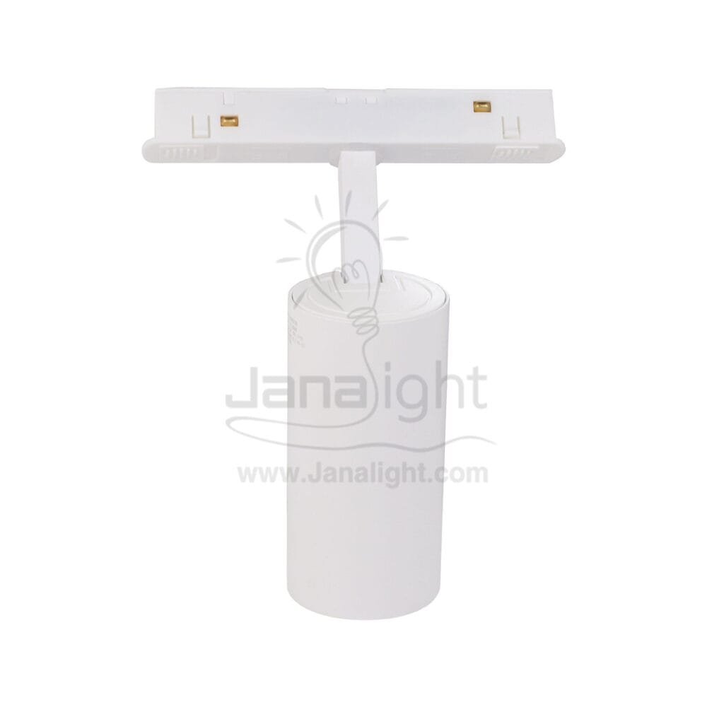 كشاف تراك لايت ماجنتك ابيض اسطواني 12وات عدسة V DC48 كول JN 735 جنى لايت magnetic track spotlight cylindrical 12 watt white cool