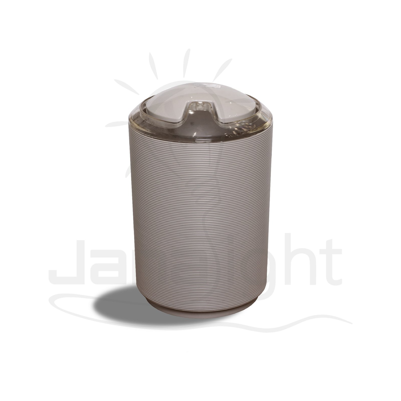 طقم حمام بيج فضي بلاستك 6 قطعة باسكت مدور و2 كباية وصبانة سائل وصبانة وفرشة قعدة 1143 6 Piece biege Bathroom Set Basket with Lid Toilet Brush with Base Shower Spencer Toothbrush Holder All Purpose Soap Dish