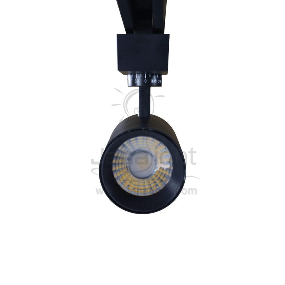سبوت لايت تراك 20 وات اسود وورم pivoting black led track spot light, 20 watt