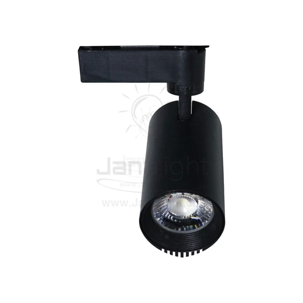 سبوت لايت تراك سبوت تراك 30 وات اسود كوول جنى لايتLS001 Black Cool 30 Watt JANALIGHT Track Light Spot