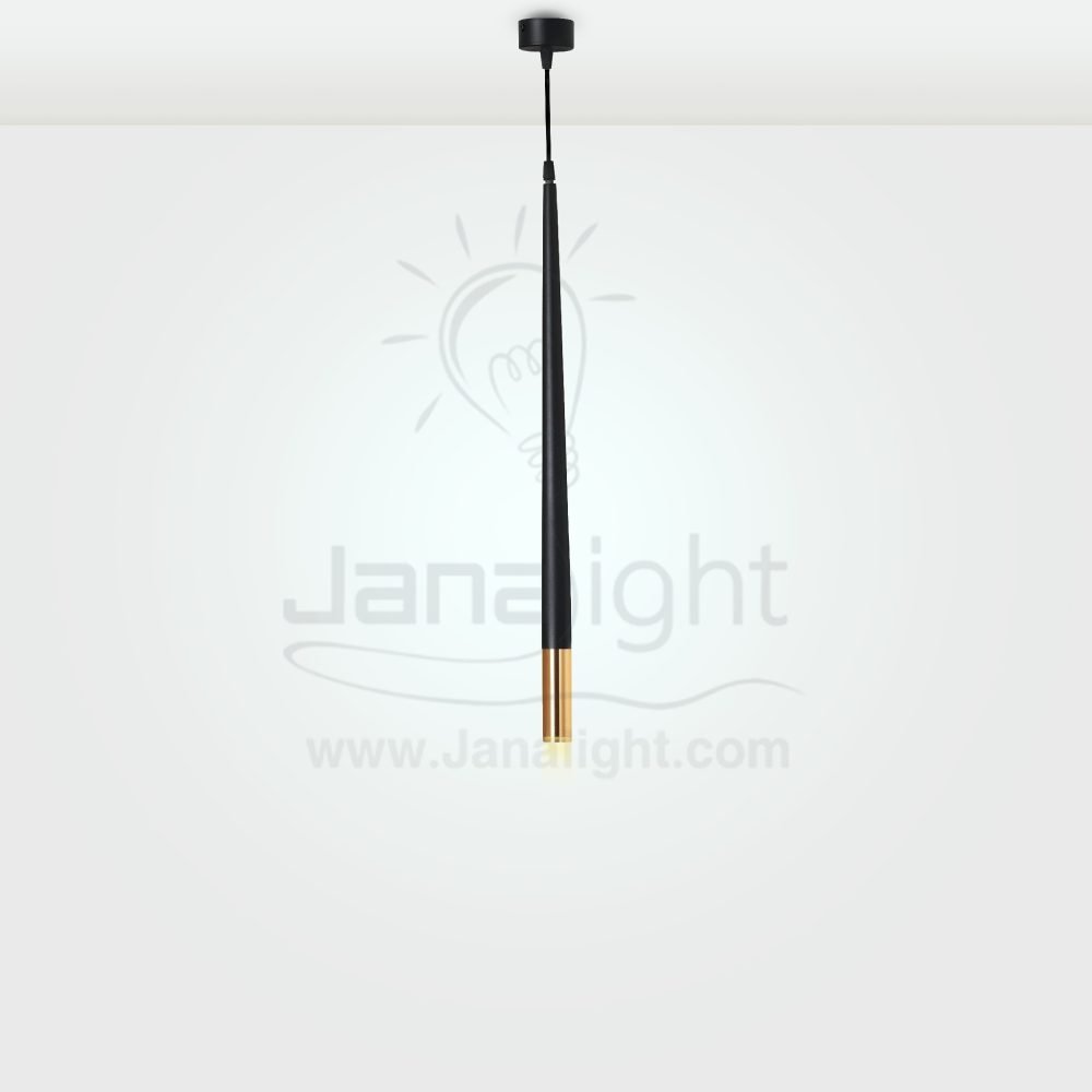 دلاية سلندر اسود شكل مخروطي Black cylinder pendant conical shape
