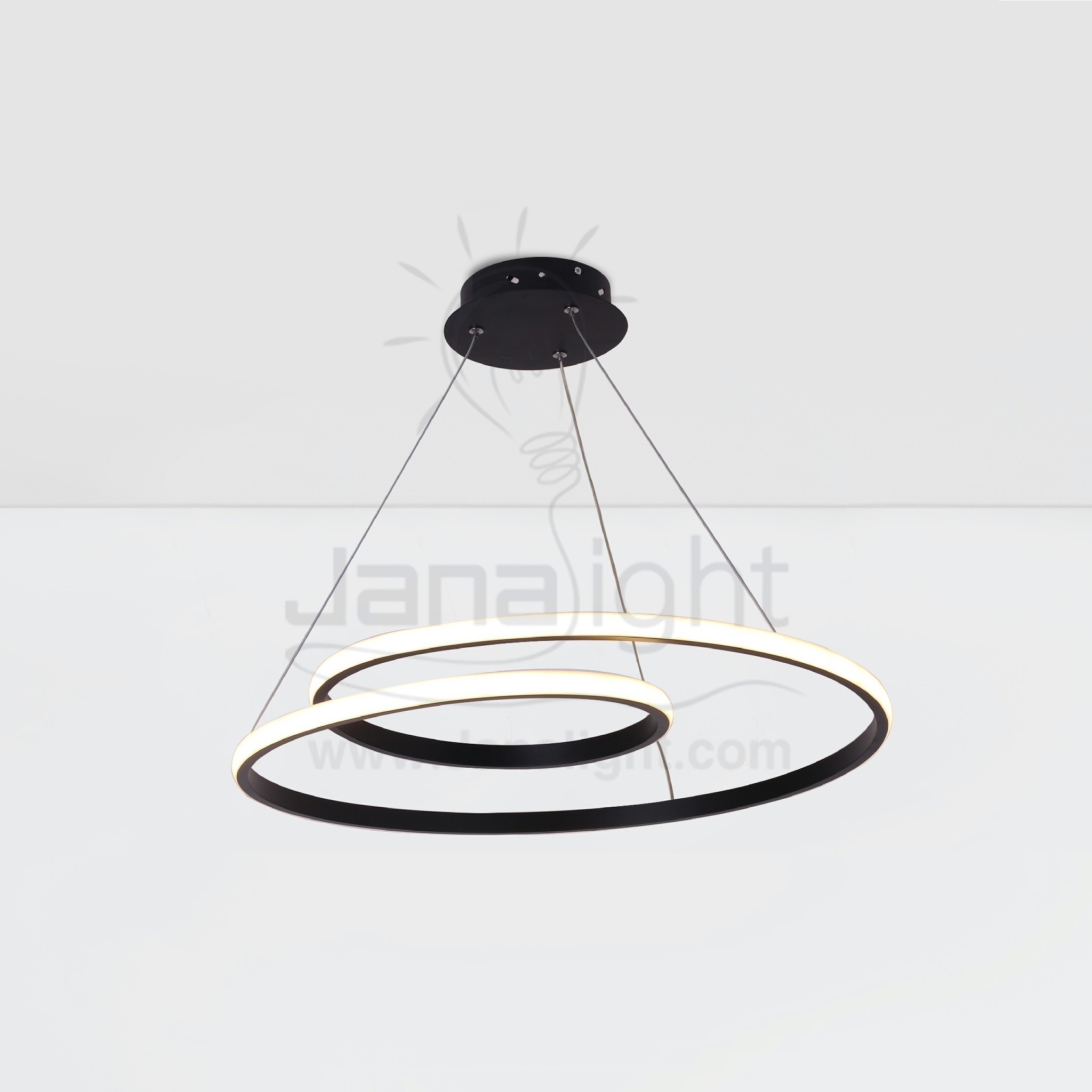 دلاية ليد رش حلقة كبير متصل مع حلقة صغير Modern luminaire hanglamp ceiling led 2 circle