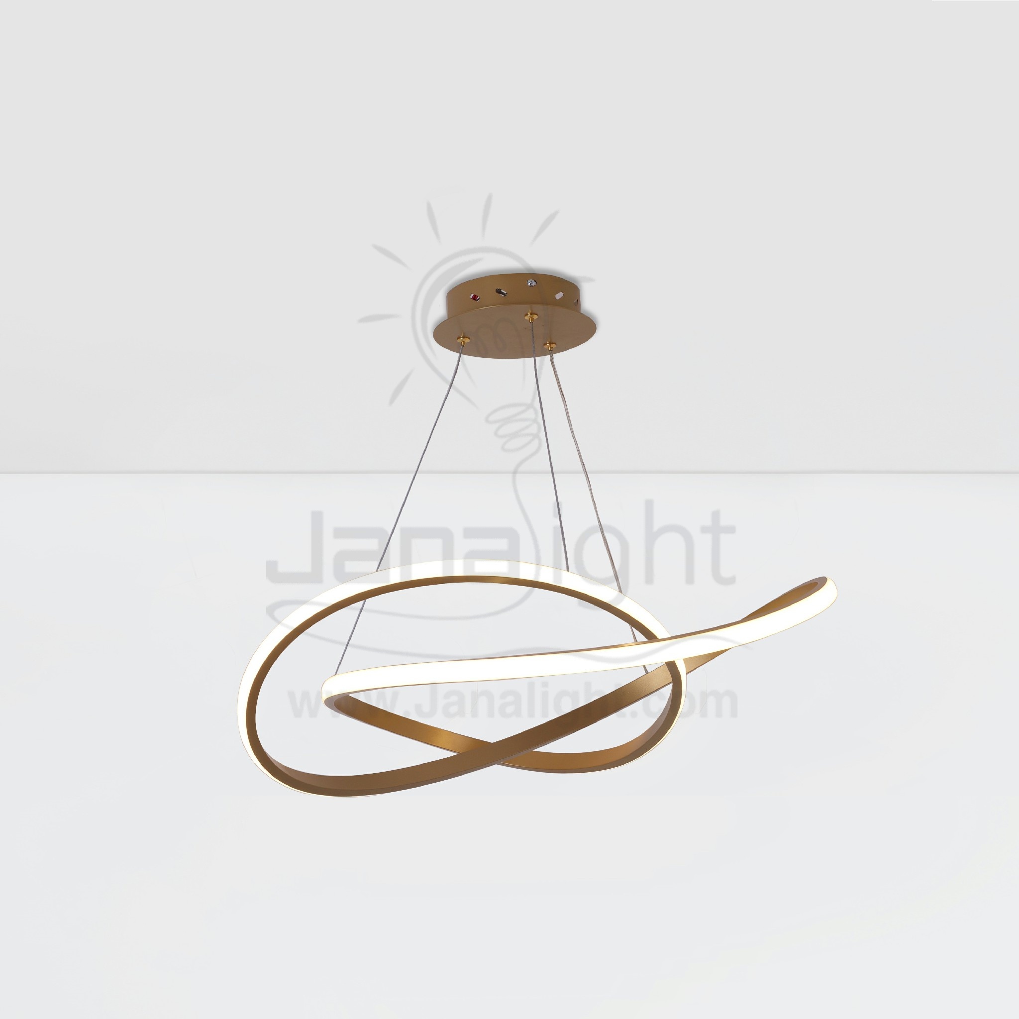 دلاية ليد رش بشكل نجمة ثلاثية Modern luminaire hanglamp ceiling pendant led 3 rings circle
