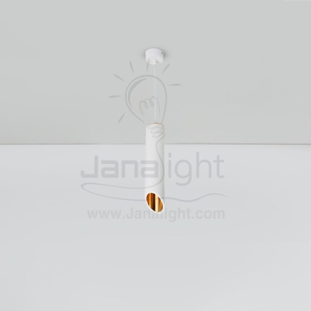 دلاية سلندر ابيض داخل ذهبي شكل مشطوف فارغ white cylinder pendant with a golden interior empty beveled shape
