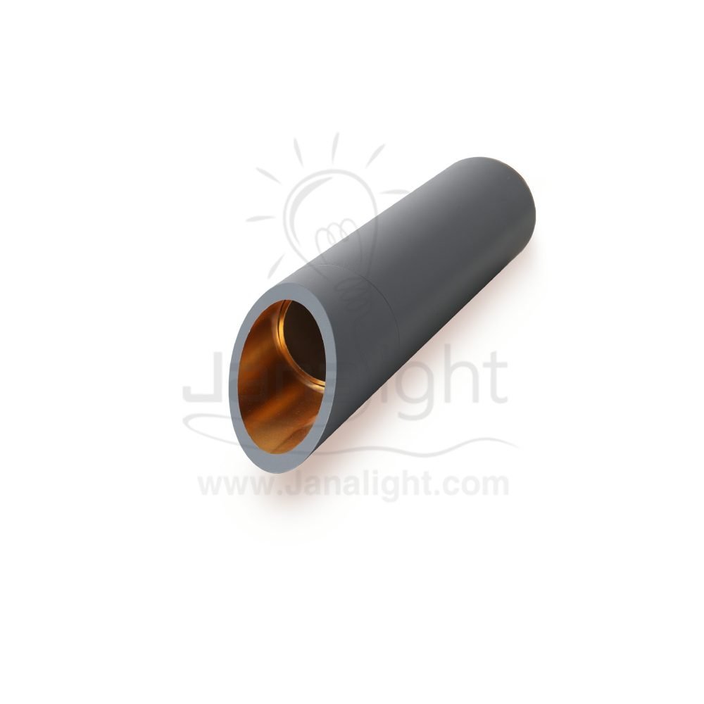 دلاية سلندر فضي داخل ذهبي شكل مشطوف فارغ Silver cylinder pendant inside gold empty beveled shape