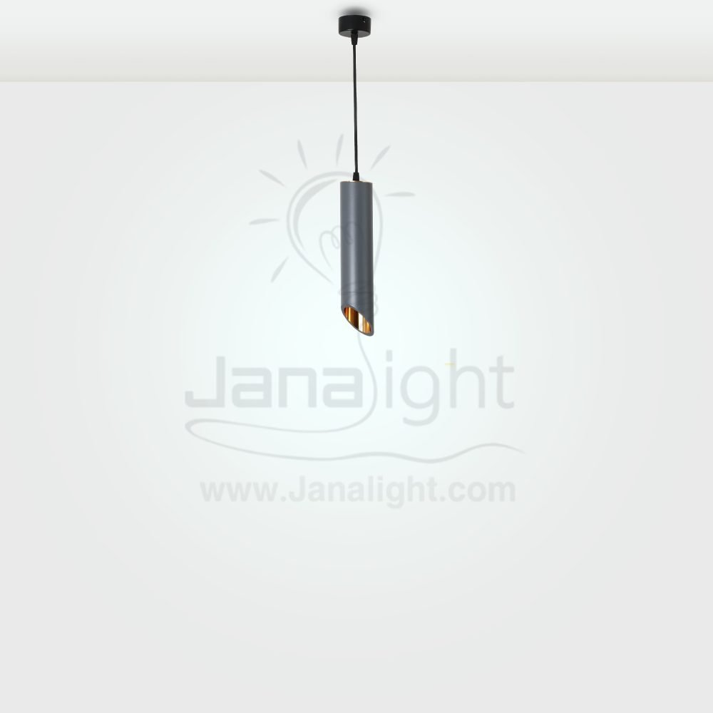 دلاية سلندر فضي داخل ذهبي شكل مشطوف فارغ Silver cylinder pendant inside gold empty beveled shape