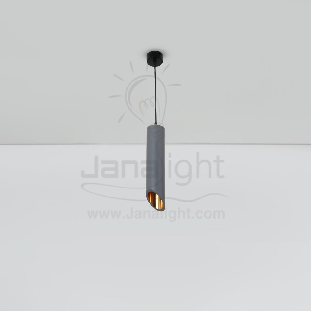 دلاية سلندر فضي داخل ذهبي شكل مشطوف فارغ Silver cylinder pendant inside gold empty beveled shape