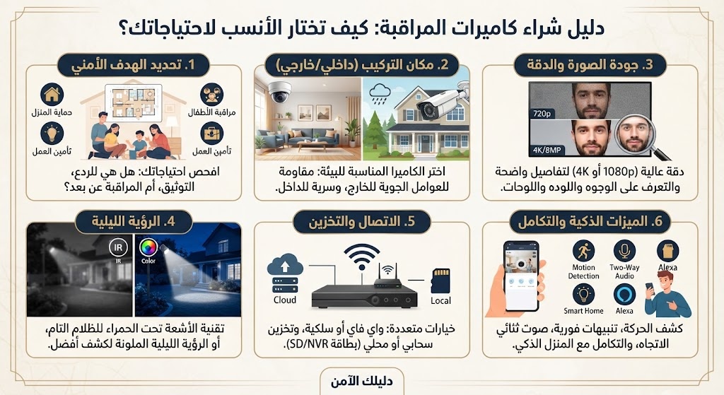 دليل شراء كاميرات المراقبة
