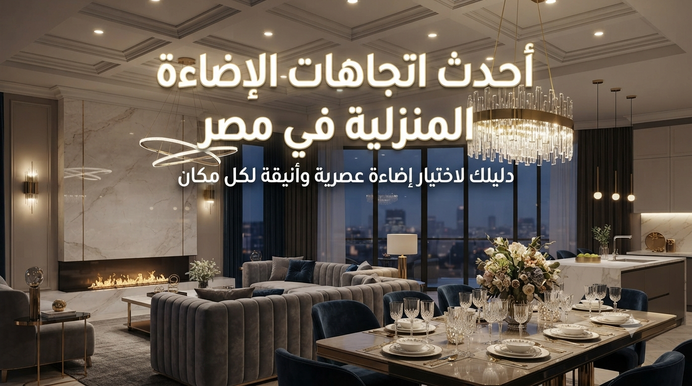 أحدث اتجاهات الإضاءة المنزلية في مصر: دليلك لاختيار إضاءة عصرية وأنيقة لكل مكان