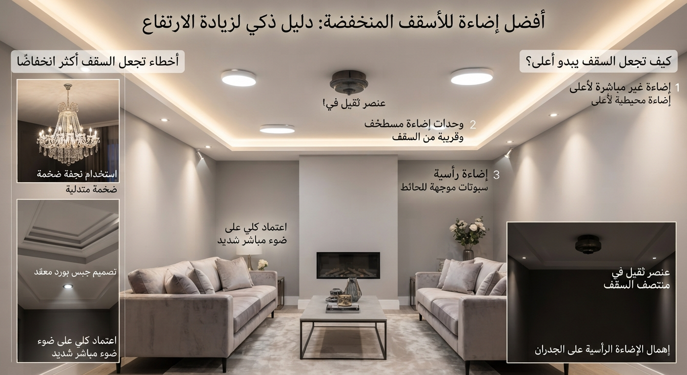 أفضل إضاءة للأسقف الحديثة: دليل شامل لاختيار الإضاءة التي تمنح منزلك لمسة عصرية 3