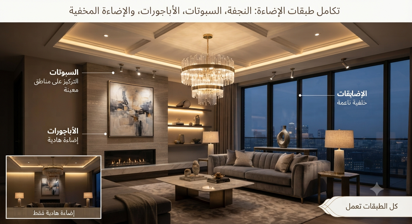 أحدث اتجاهات الإضاءة المنزلية في مصر: دليلك لاختيار إضاءة عصرية وأنيقة لكل مكان 5 الإضاءة المنزلية