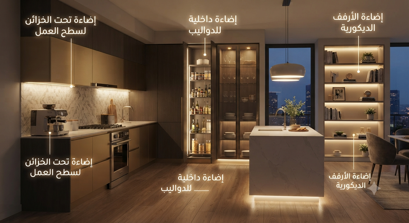 أحدث اتجاهات الإضاءة المنزلية في مصر: دليلك لاختيار إضاءة عصرية وأنيقة لكل مكان 3 الإضاءة المنزلية