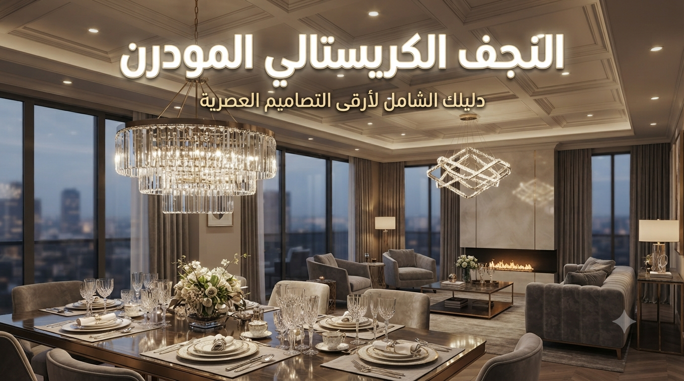 أفضل أنواع النجف المودرن للمنازل في مصر 4 النجف المودرن
