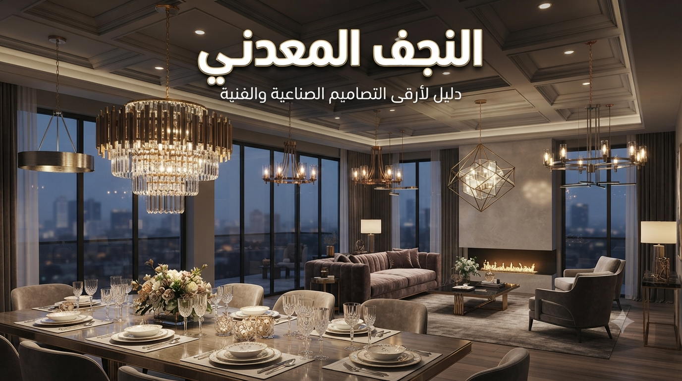 أفضل أنواع النجف المودرن للمنازل في مصر 8 النجف المودرن