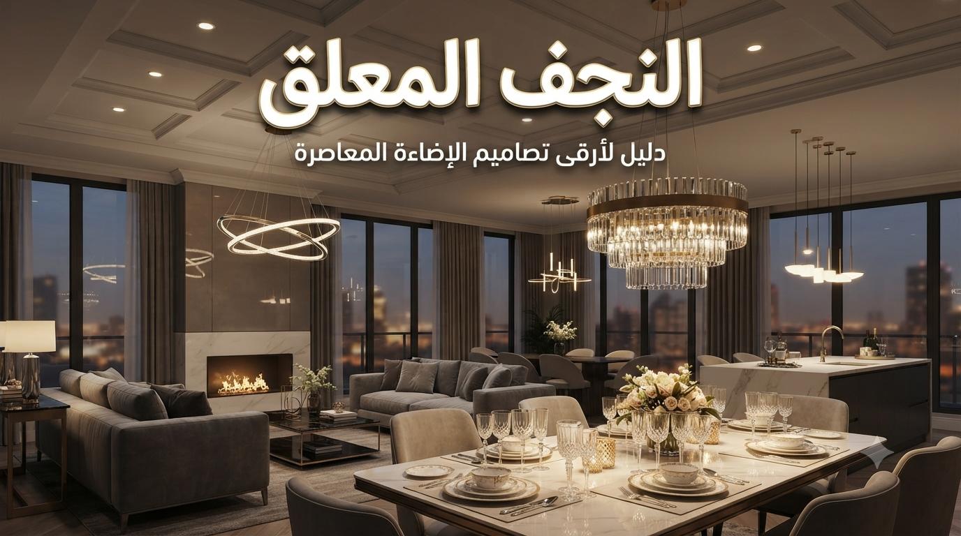 أفضل أنواع النجف المودرن للمنازل في مصر 7 النجف المودرن