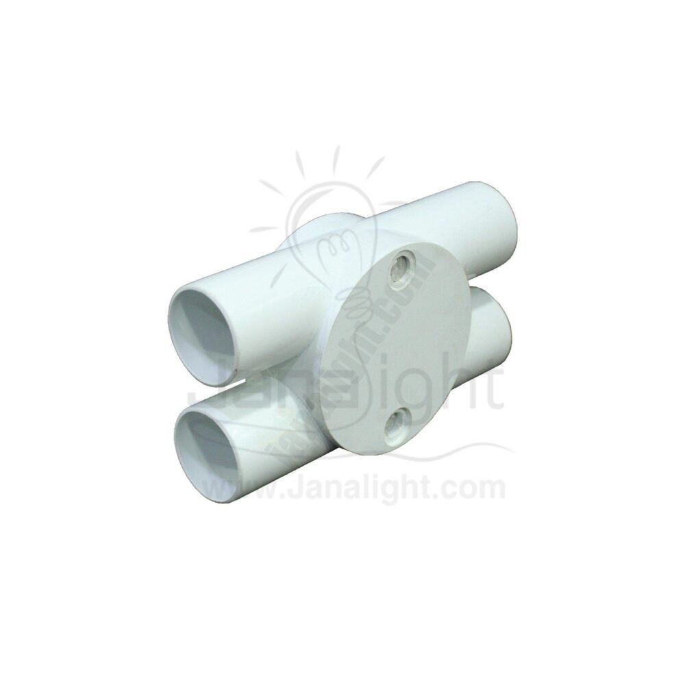 بواط حرف H بيت الهندسة 25 مل Round Conduit Circular box H – four way UPVC ENGINEERING-HOME 25mm