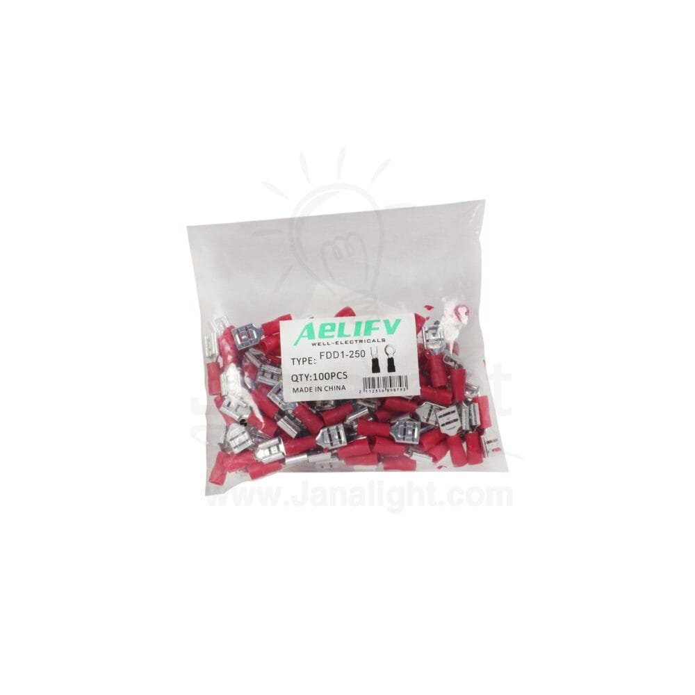 ترملة سوكت احمر 1.5 مل FS Female Insulated Terminal 1.5mm