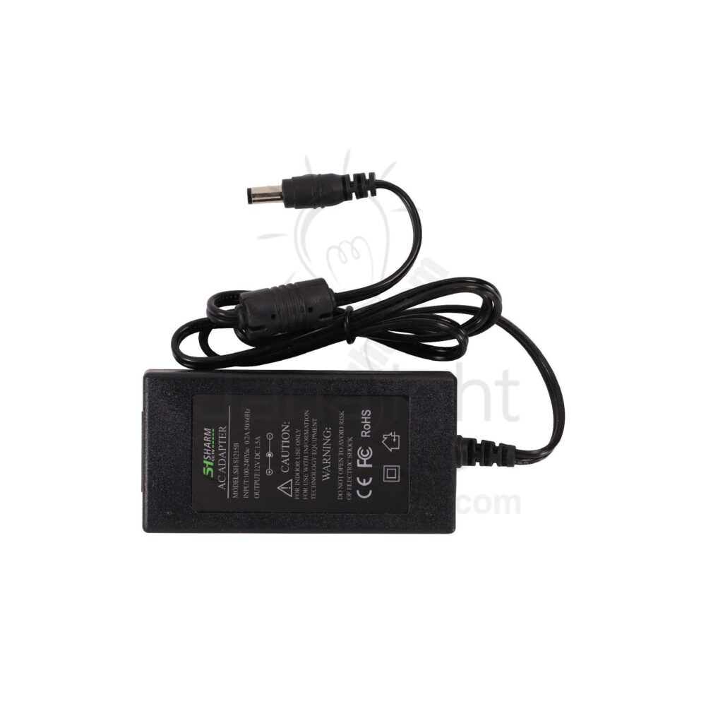 ادبتور ترنس 12 فولت 1.5 امبير عالي الجودة SH LED stipe adapter 12V 1.5A