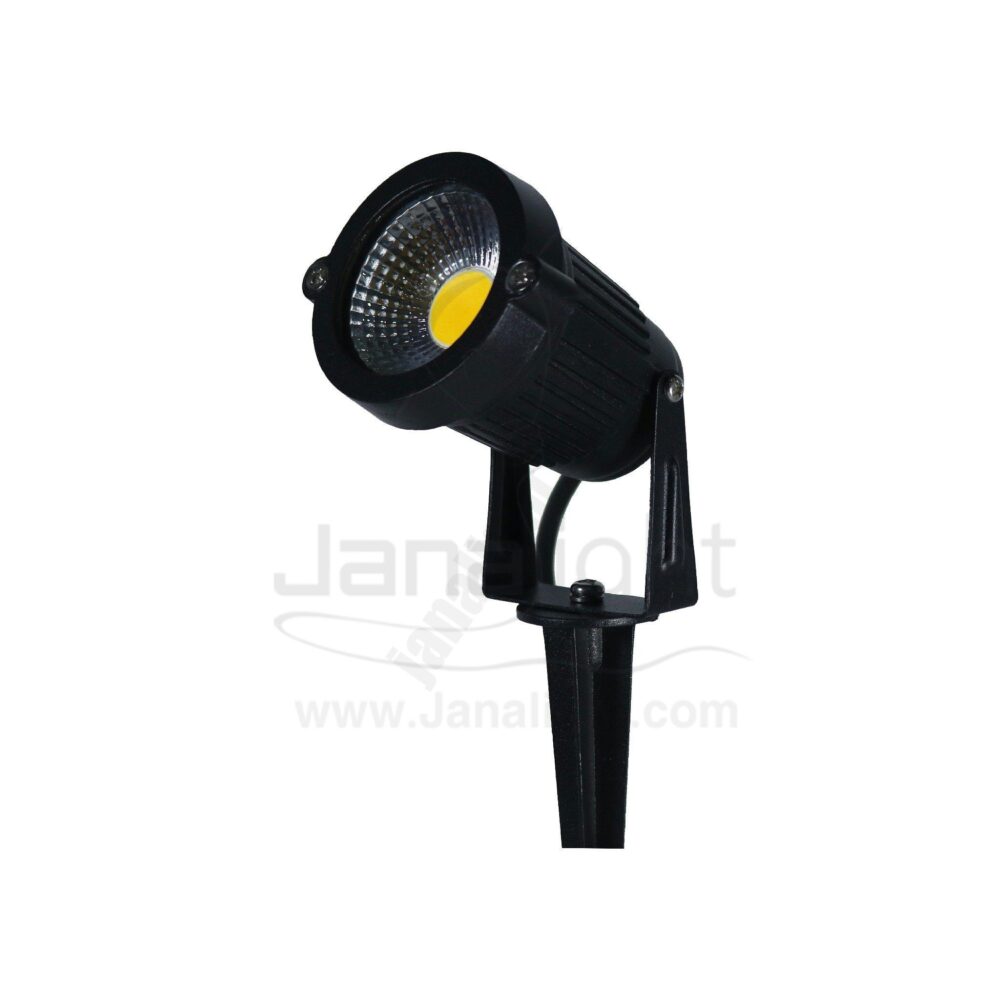 سبوت حربة 5 وات COB شريحة كبيرة اسود وورم جنى لايت Spot LED light For Gardens 5W COB