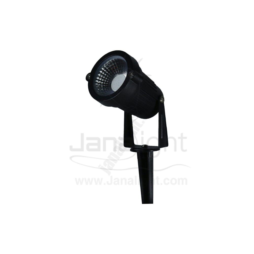 سبوت حربة 5 وات COB شريحة كبيرة اسود ازرق جنى لايت Spot LED light For Garden 5 W COB