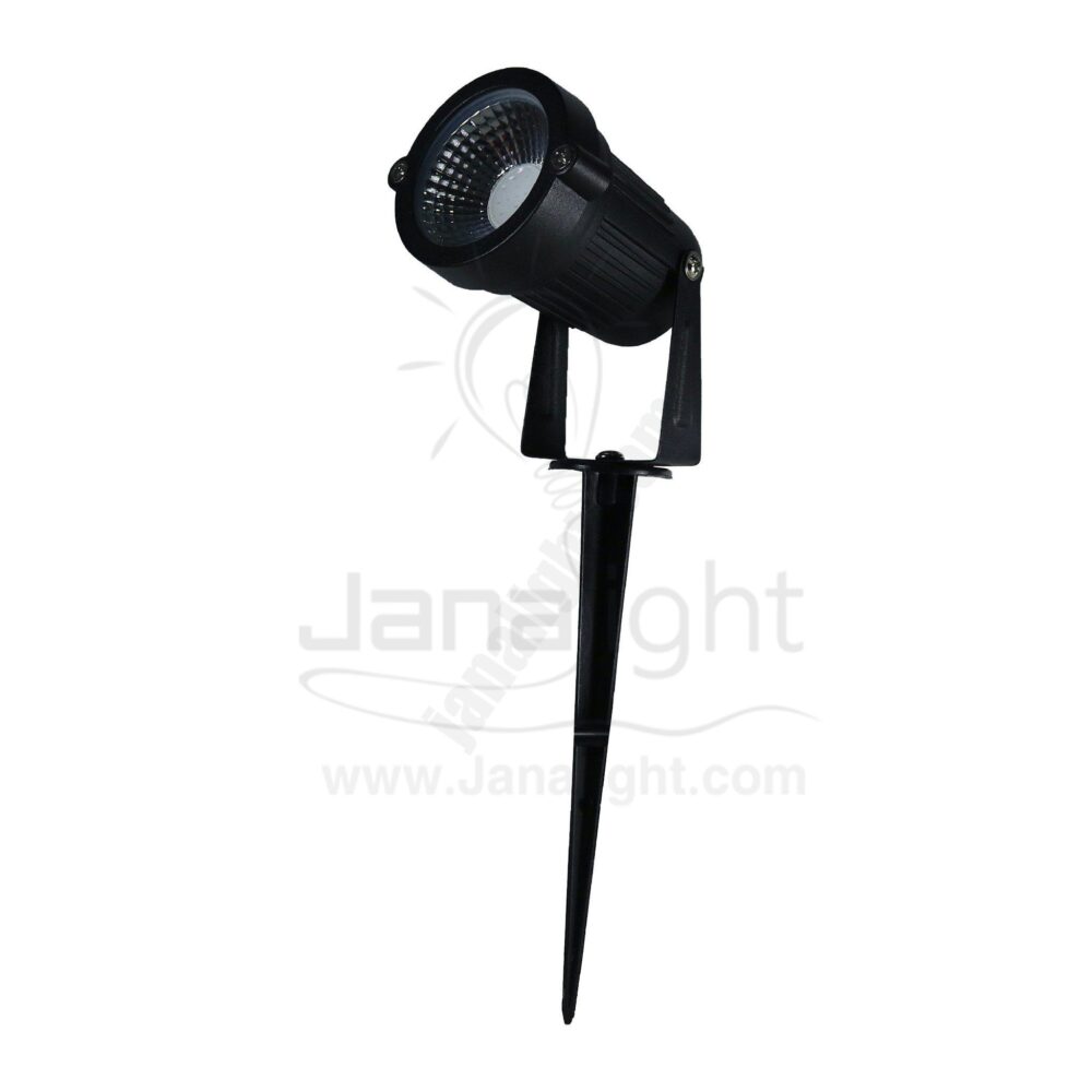 سبوت حربة 5 وات COB شريحة كبيرة اسود ازرق جنى لايت Spot LED light For Garden 5 W COB