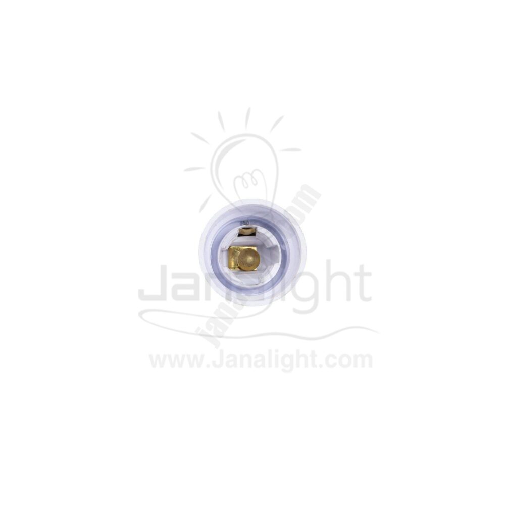 دوايا تحويلة من عريض E27 لدوايا رفيعة E14 Sourcingmap 2pcs E27 to E14 Extender Adapter Converter Lamp Bulb Socket Holder White