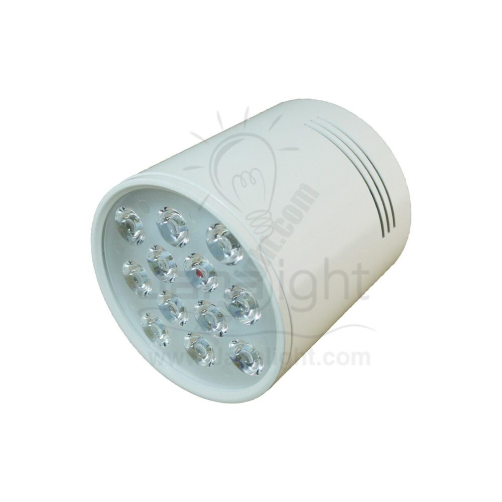 سبوت لايت سلندر 12 لد ابيض وورم L001 white cylinder spotlight 12 led warm L001