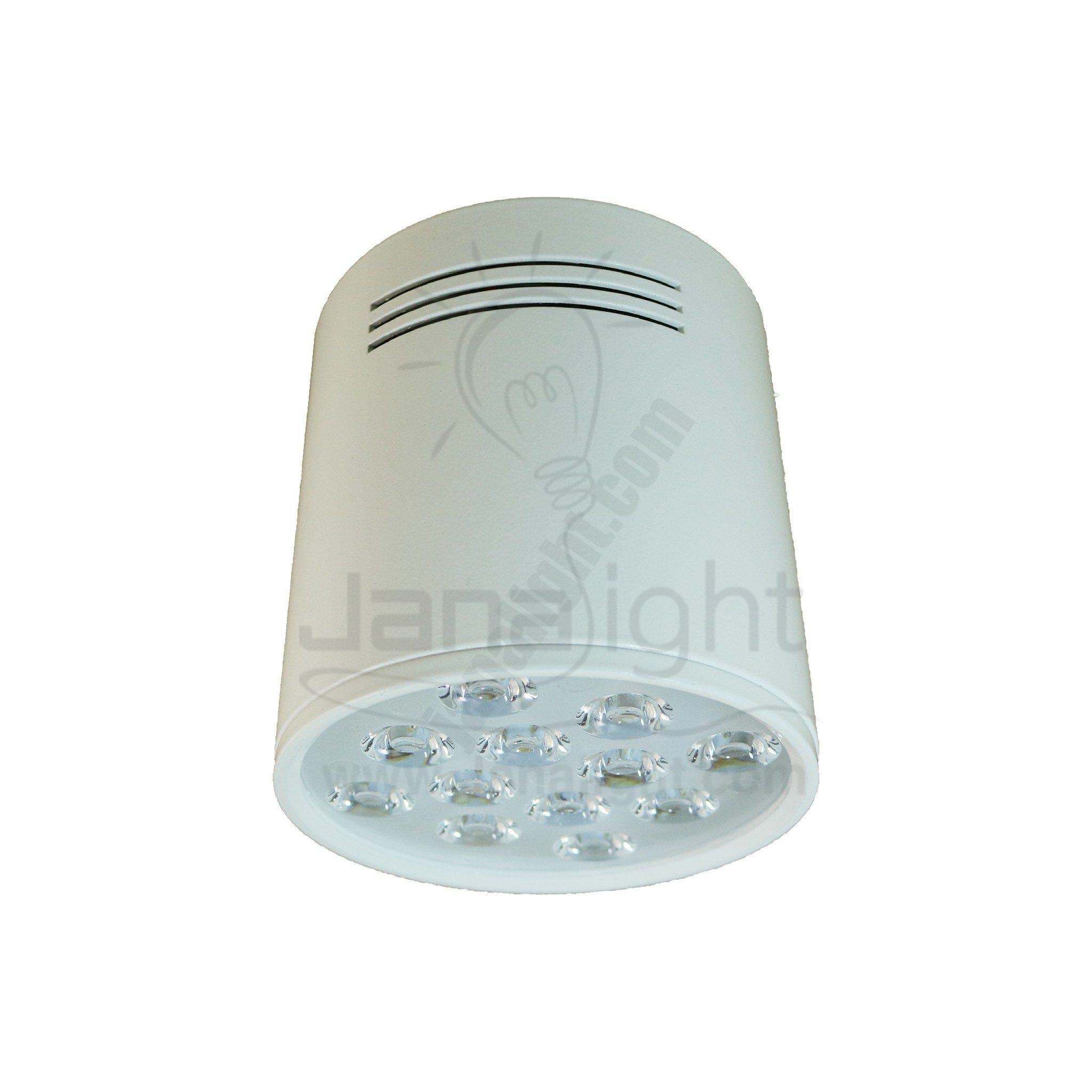 سبوت لايت سلندر 12 لد ابيض وورم white cylinder spotlight 12 led warm L001