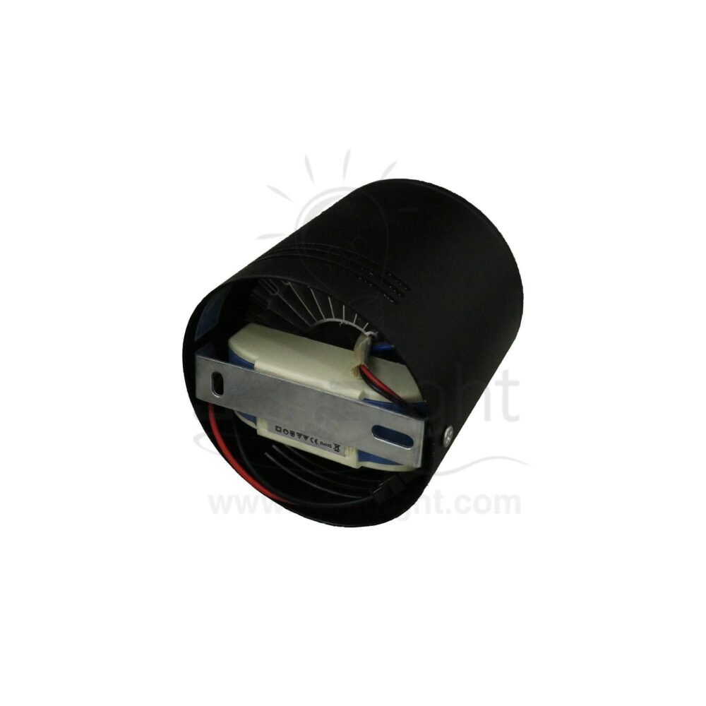 سبوت لايت سلندر 12 لد اسود ابيض L001 black cylinder spotlight 12 led white L001
