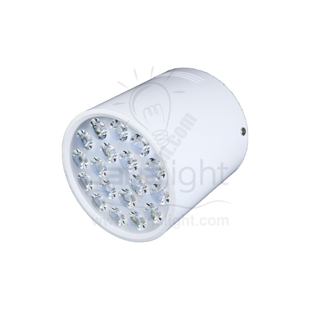 سبوت لايت سلندر 18 لد ابيض وورم L001 white cylinder spotlight 18 led warm L001