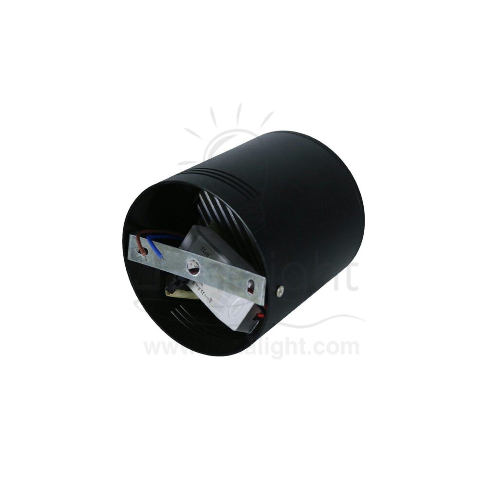 سبوت لايت سلندر 18 لد اسود ابيض L001 black cylinder spotlight 18 led white L001