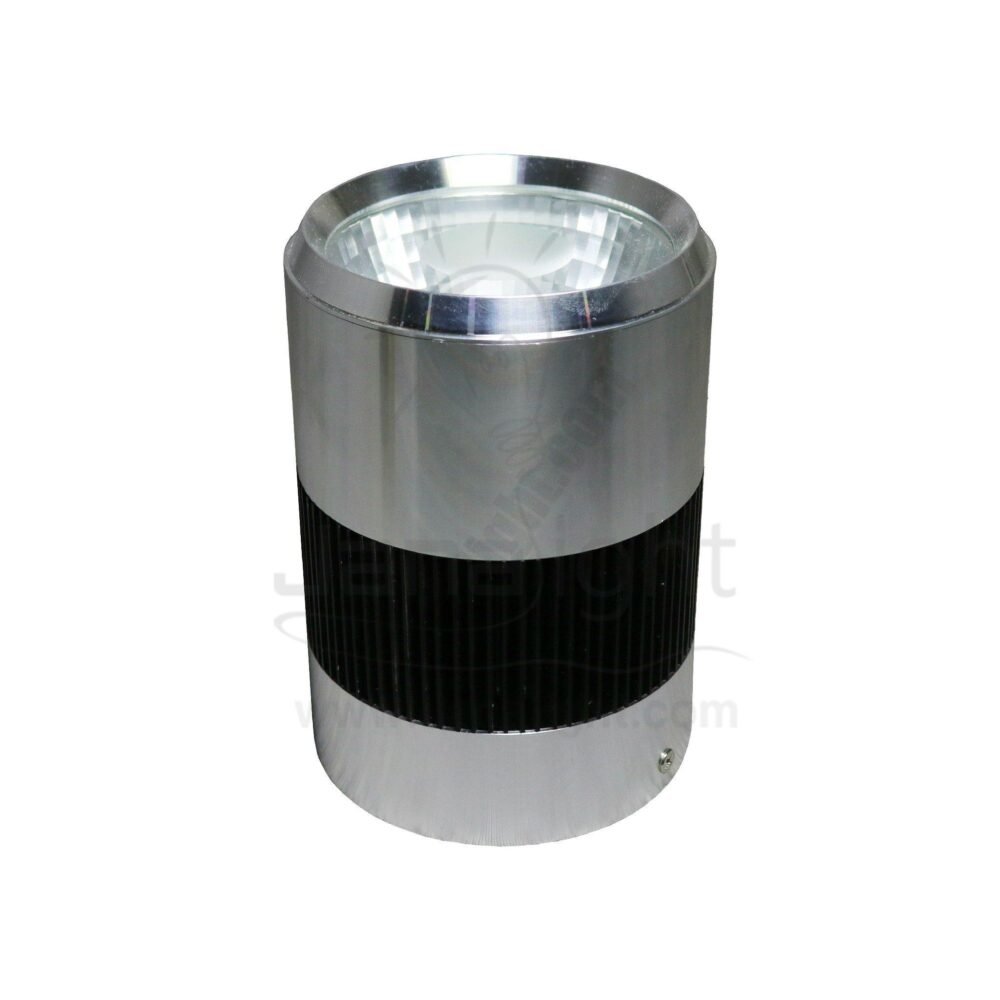 سبوت لايت سلندر 30 لد فضي اسود L003 black silver cylinder spotlight 30 led L003
