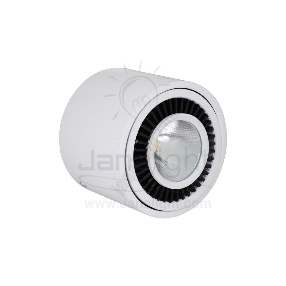 سبوت لايت سلندر 15وات ابيض وورم متحرك نصف كرة C1088 white Cylinder spotlight semisphere 15w