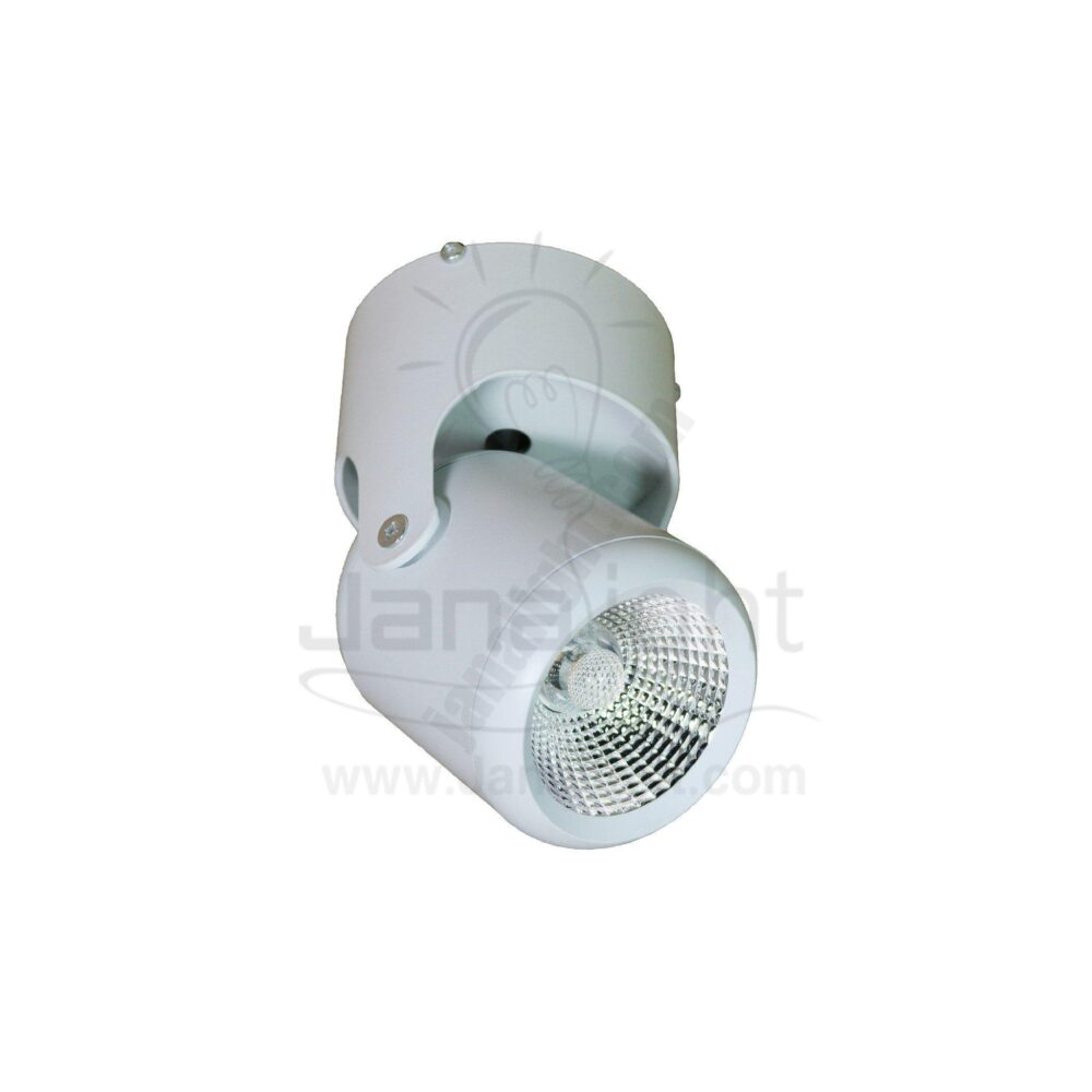 سبوت لايت سلندر 7 وات ابيض انارة وورم متحرك cylinder spotlight rotatable 7 watt white light warm