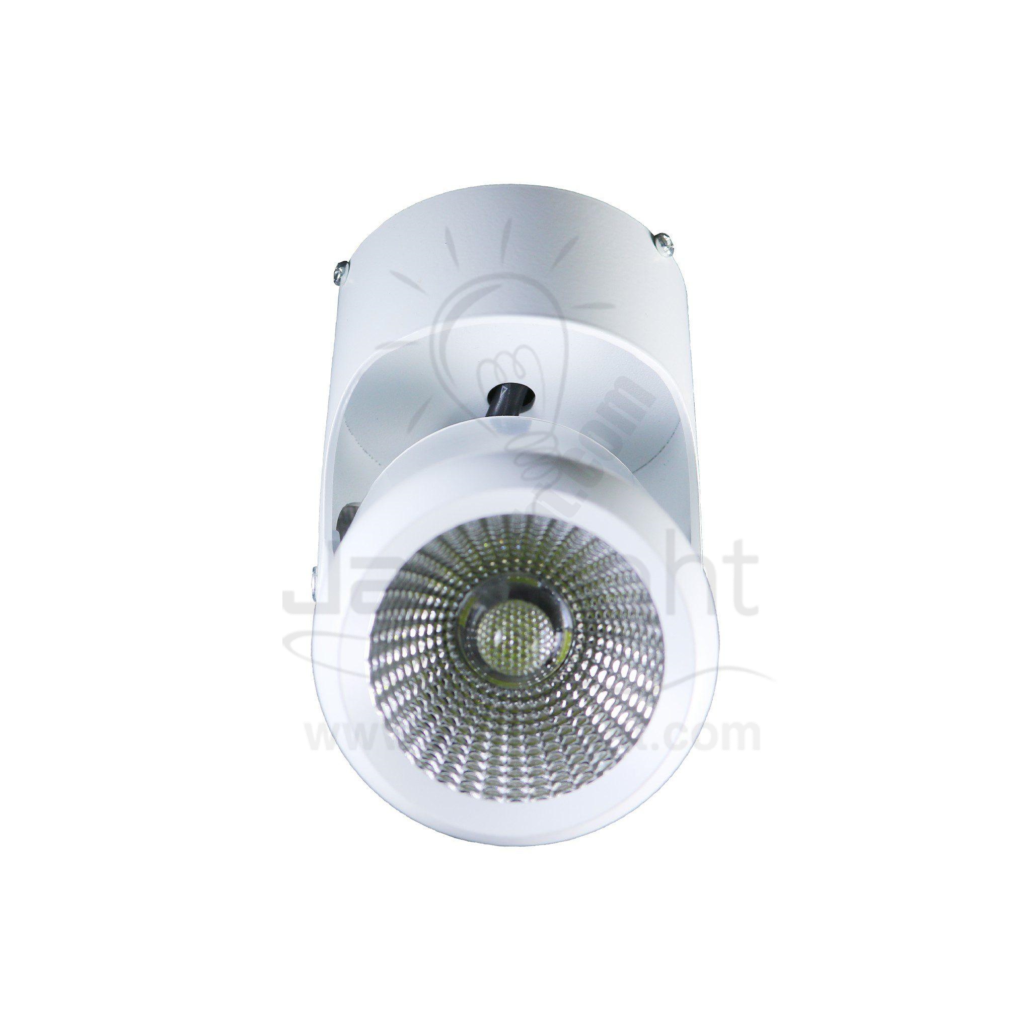 سبوت لايت سلندر 7 وات ابيض انارة ابيض متحرك cylinder spotlight rotatable 7 watt white light white