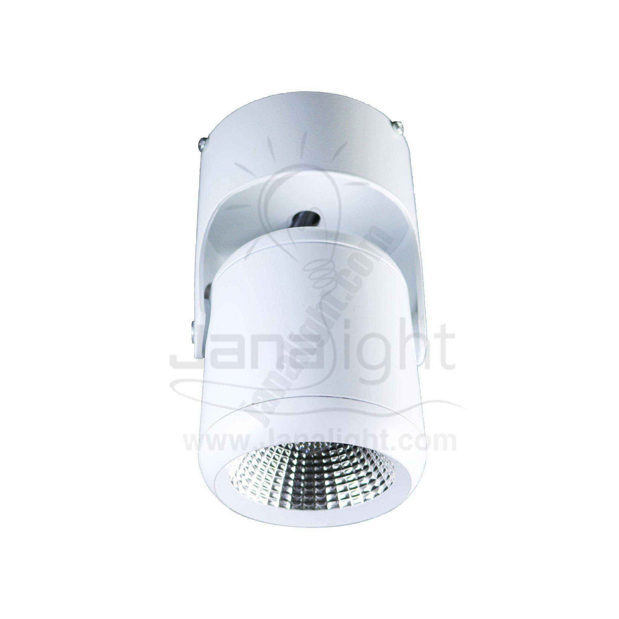 سبوت لايت سلندر 7 وات ابيض انارة ابيض متحرك cylinder spotlight rotatable 7 watt white light white