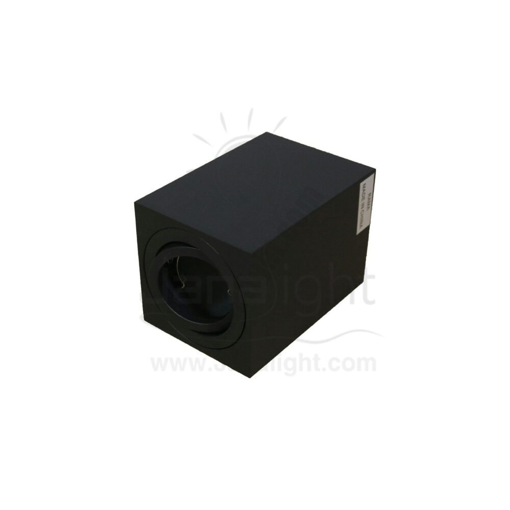 فريم سبوت سلندر متحرك مربع اسود فارغ كبير cylinder downlight frame Moving Square black