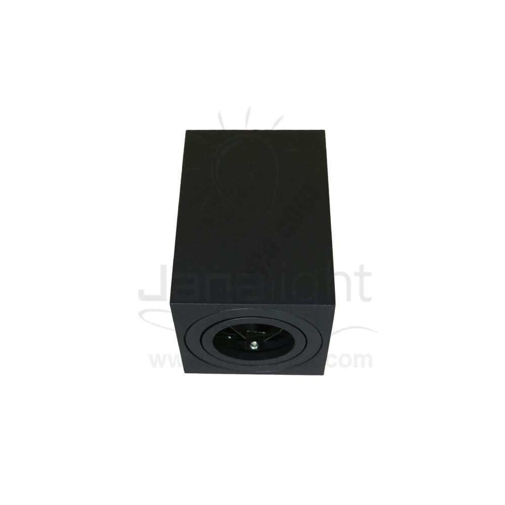 فريم سبوت سلندر متحرك مربع اسود فارغ cylinder downlight frame Moving Square black