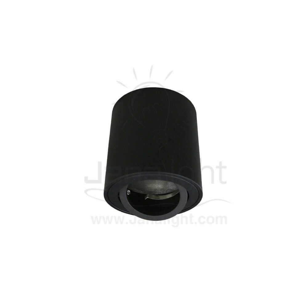 فريم سبوت سلندر متحرك مدور اسود فارغ cylinder downlight frame black