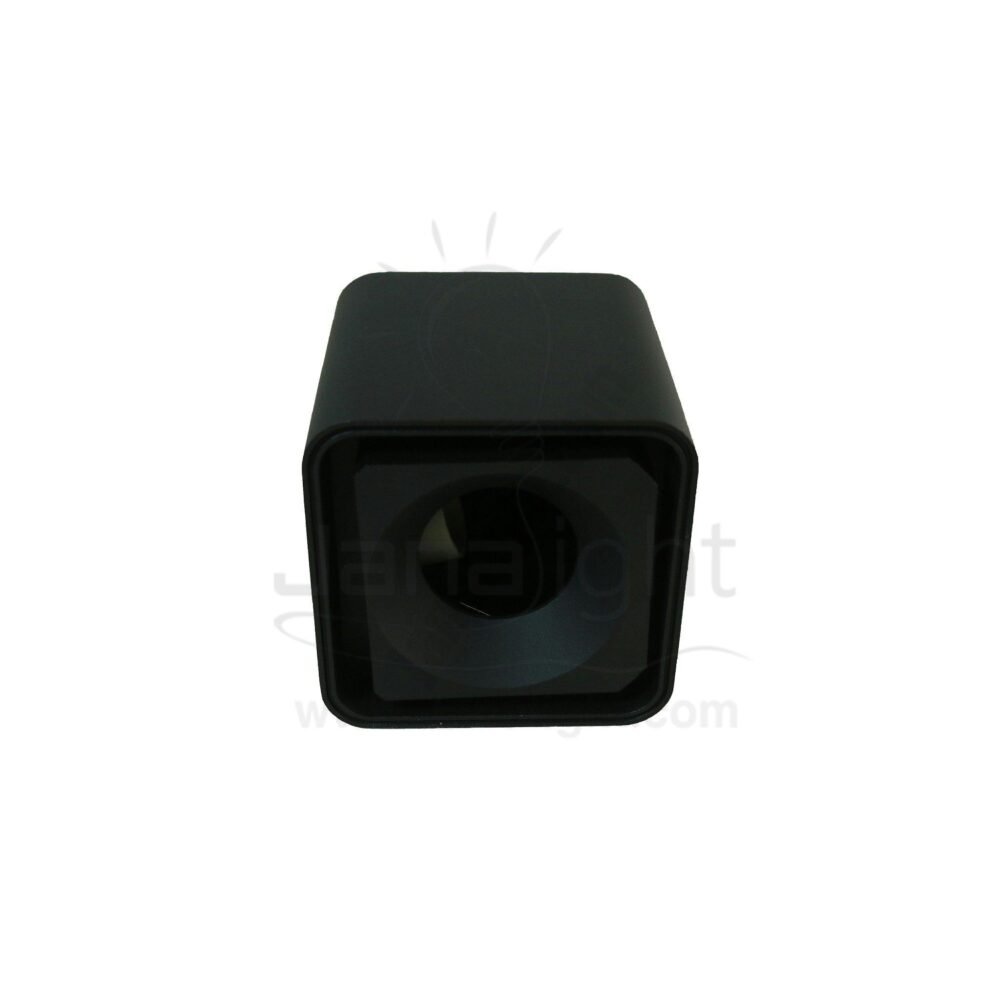 فريم سبوت سلندر مربع مفرد اسود حلق اسود فارغ JPL105 cylinder downlight frame Square black-black