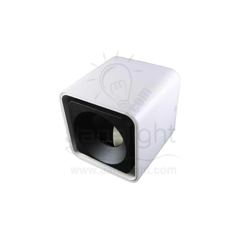 فريم سبوت سلندر مربع مفرد ابيض حلق اسود فارغ JPL105 cylinder downlight frame Square white-black