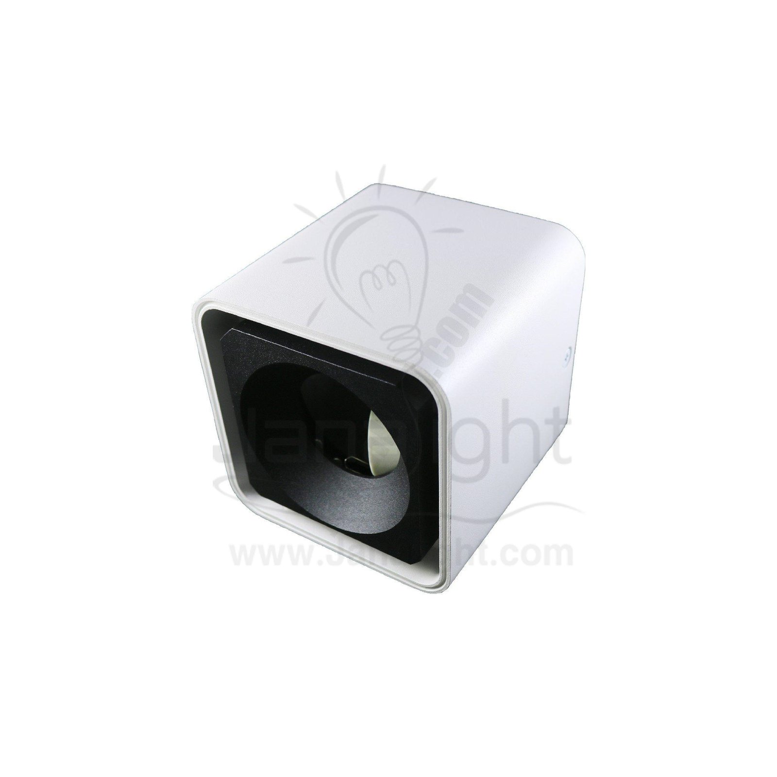 فريم سبوت سلندر مربع مفرد ابيض حلق اسود فارغ JPL105 cylinder downlight frame Square white-black