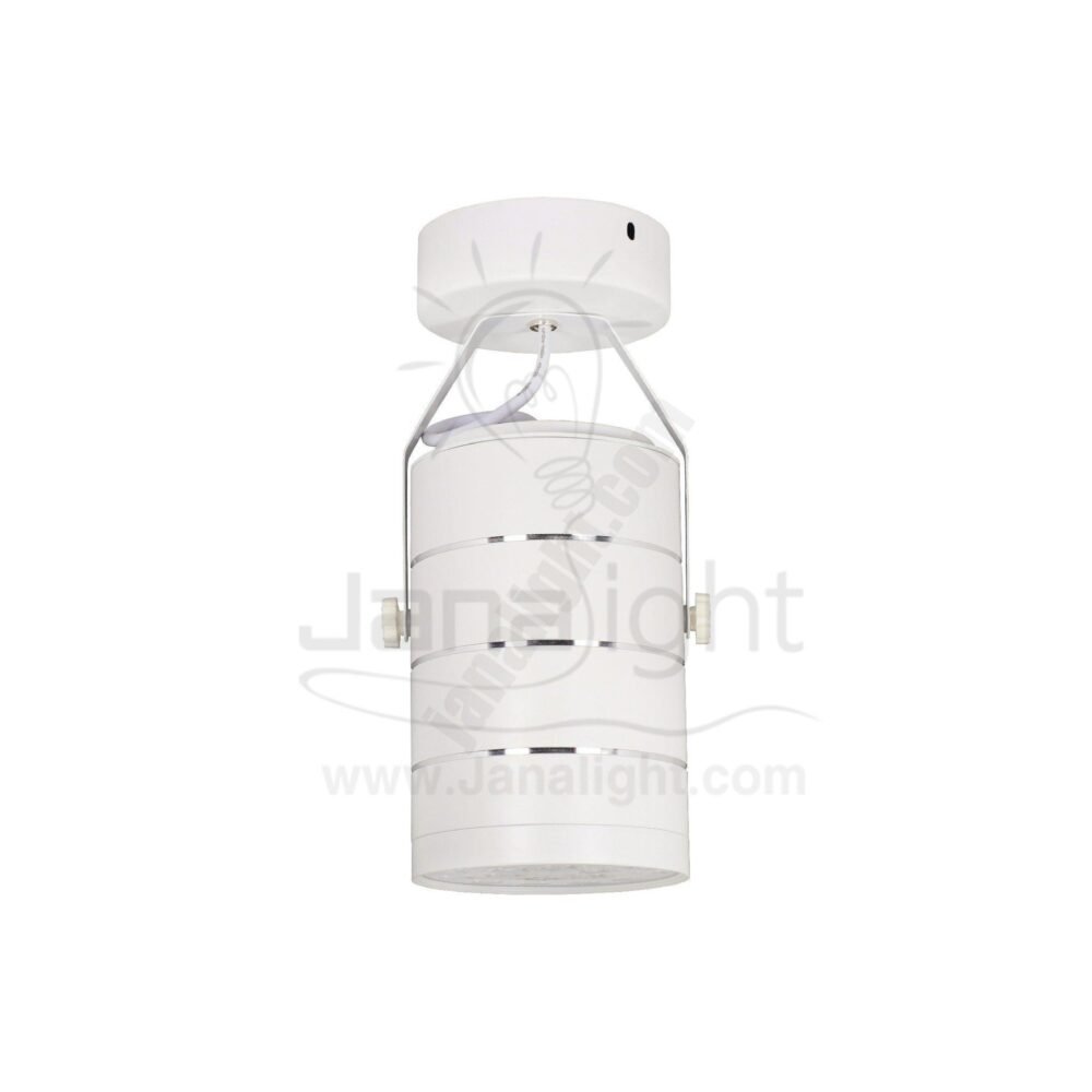 سبوت لايت سلندر 18وات ابيض انارة وورم white cylinder 18w warm spotlight rotatable warm