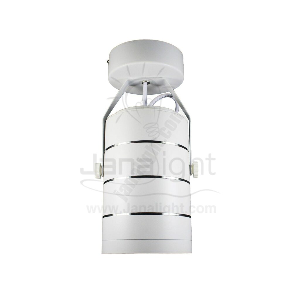 سبوت لايت سلندر 18 وات ابيض انارة ابيض white cylinder spotlight rotatable 18 watt light white MXGD18