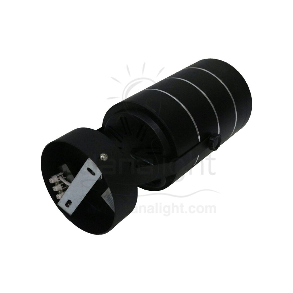 سبوت لايت سلندر 18 وات اسود انارة وورم متحرك MXGD18 black cylinder spotlight rotatable 18 watt light warm MXGD19